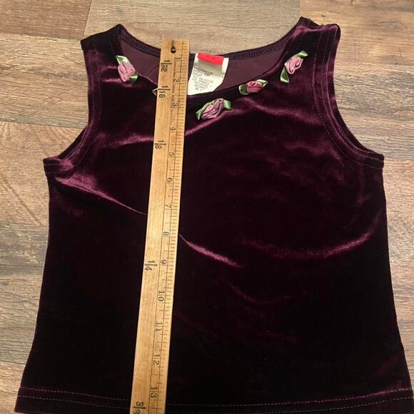 Y2k purple velvet tank top - Picture 5 of 8